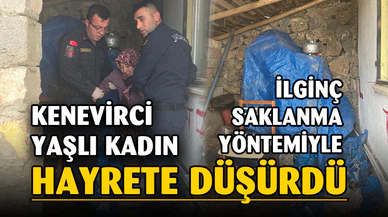 Esrar yetiştirmekten aranan kadın brandanın altında yakalandı