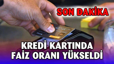 Kredi Kartlarında Faiz Oranı Yükseldi