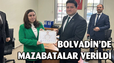 Bolvadin'de mazbata töreni yapıldı