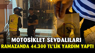 Motosiklet sevdalıları yardıma muhtaçlar için kolları sıvadı