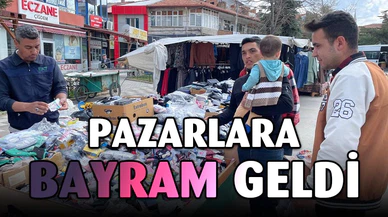 Bayrama sayılı günler kala semt pazarlarında alışveriş heyecanı arttı