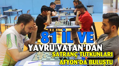 KYK Türkiye Satranç Şampiyonası Afyonkarahisar'da başladı