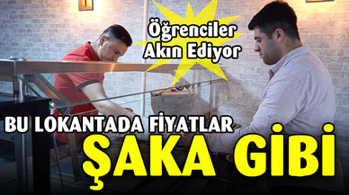Ekmeğin 7.5 TL olduğu kentteki bu lokantada yemekler 20 TL