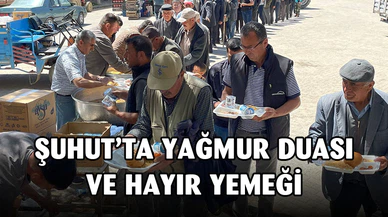 Şuhut’ta yağmur duası yapıldı