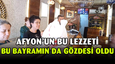 Damak çatlatan lezzetiyle bilinen bu tatlıya ilgi bayramda da yoğun