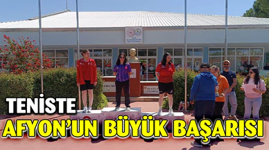 Teniste Afyonkarahisarlı sporculardan büyük başarı