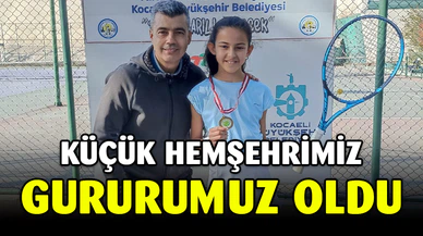 Afyonkarahisarlı küçük tenisçiden büyük başarı