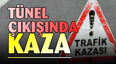 Bariyere çarpan otomobilde 2 kişi yaralandı