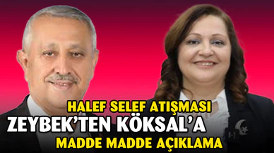 Zeybek'ten Köksal'a Madde Madde Yanıt