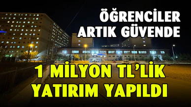 Üniversite ve Yurtların Çevresi Aydınlatıldı