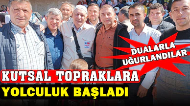 59 kişilik hac kafilesi dualarla uğurlandı