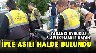 5 aylık hamile kadın iple asılı halde ölü bulundu