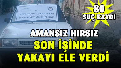 80 ayrı suç kaydı bulunan şahıs çaldığı otomobille yakalandı