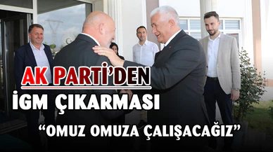 AK Parti il yönetimi ve merkez ilçe yönetimi İGM Başkanı Mehmet Siper’i ziyaret etti