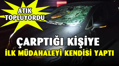 Kazada yaralanan yayaya ilk müdahaleyi ona çarpan doktor sürücü yaptı