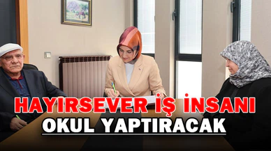 Hayırsever iş adamı tarafından yaptırılacak olan okul için protokol imzalandı
