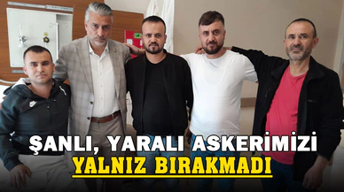 İş İnsanı Galip Şanlı Afyonlu Yaralı Askerimizi Ziyaret Etti