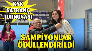 39.’ncu KYK iller arası Türkiye Satranç Şampiyonası sona erdi