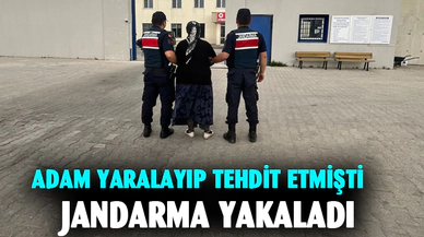 Afyonkarahisar'da adam yaralayıp tehdit etmişti jandarmaya yakalandı
