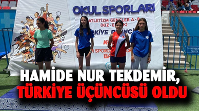 Hamide Nur Tekdemir, Türkiye üçüncüsü oldu