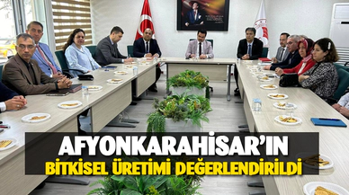 Afyon'un bitkisel üretimi değerlendirildi