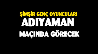 Şimşir Adıyaman maçına genç oyuncuları götürecek
