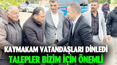 Kaymakam Bilici Gözeli köyü'nü ziyaret etti