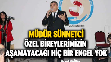 Müdürü Sünnetci, engelliler haftası etkinliklerine katıldı