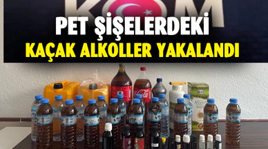 Afyonkarahisar'da pet şişelerdeki alkoller yakalandı