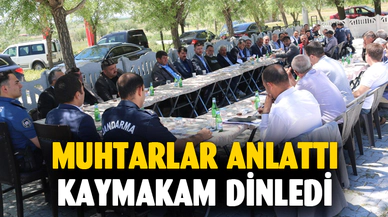 Muhtarlar toplantısı gerçekleştirdi