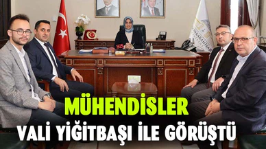 Türk Mühendisler Derneği’nde Vali Yiğitbaşı’na ziyaret
