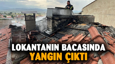 Lokantada ki baca yangını paniğe neden oldu