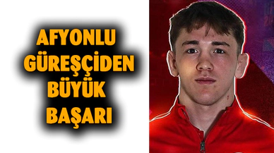 Afyonlu güreşçiden büyük başarı