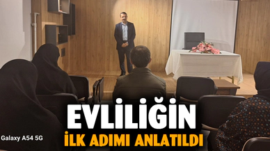 "Evliliğe ilk adım" seminerlerine katılan çiftlere belgeleri verildi