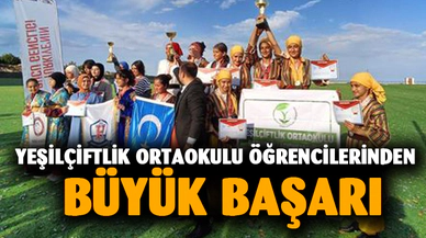 Yeşilçiftlik Ortaokulu öğrencilerinden büyük başarı