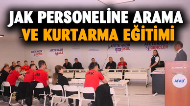 JAK personeline arama ve kurtarma eğitimi