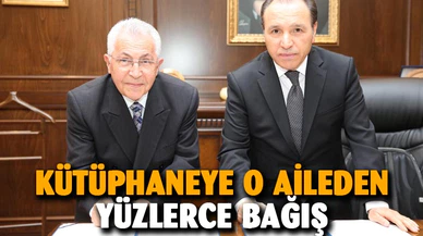 Bilensoy Ailesi’nden Prof. Dr. Şehabettin Yiğitbaşı kütüphanesine kitap bağışı yapıldı