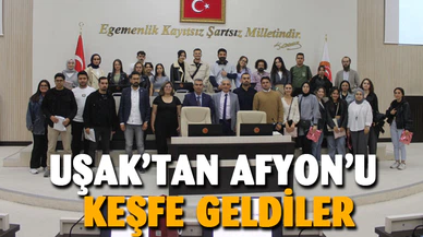 UŞAK ÜNİVERSİTESİ ÖĞRENCİLERİNDEN AFYONKARAHİSAR ZİYARETİ
