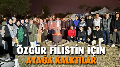 “Özgür Filistin İçin Ayaktayız” programı düzenlendi