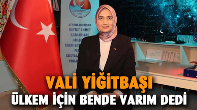Vali Yiğitbaşı, “Ülkem için bende varım” programına katıldı