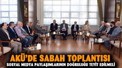 AKÜ’de çarşamba sabah toplantısı düzenlendi