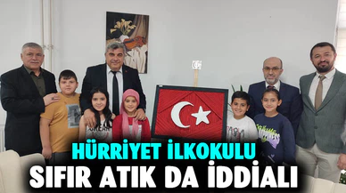 Hürriyet ilkokulu "sıfır atık" da iddialı