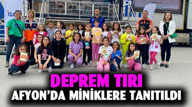 Afyonkarahisar'da deprem tırı tanıtıldı