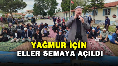 Vatandaşlar yağmur için ellerine semaya açtı