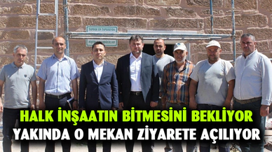 Taptuk Emre türbesinin restore çalışmalarında sona gelindi