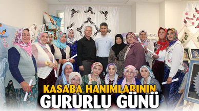 Çay Halk Eğitim Merkezi Tarafından Pazarağaç Kasabasında  El Sanatları Sergisi Açıldı