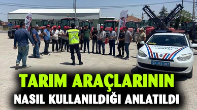 Afyonkarahisar'da tarım aletlerinin güvenli kullanımı anlatıldı