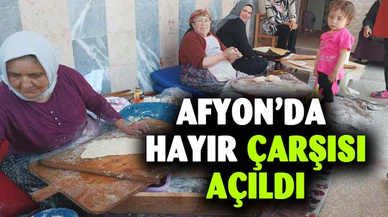 Afyonkarahisar'da hayır çarşısı açıldı