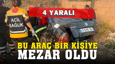 Menfeze düşen otomobilde 1 kişi öldü, 4 kişi yaralandı