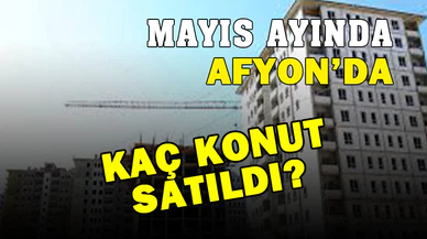 Mayıs ayında Afyonkarahisar’da kaç konut satıldı?